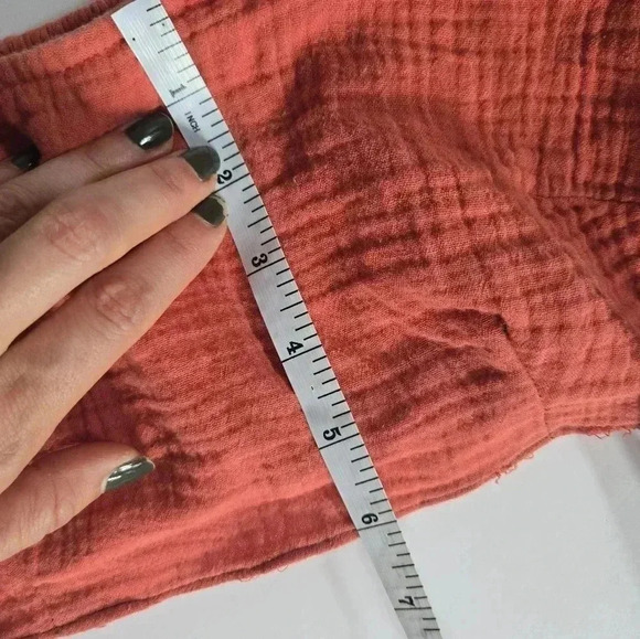 Cotton gauze two piece long sleeve and maxi skirt puff sleeve sz S/XS - Picture 11 of 12